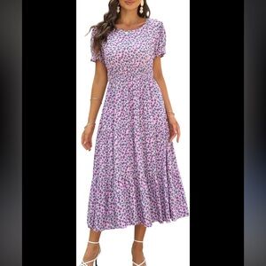 NWT Pink Purple Floral Dress